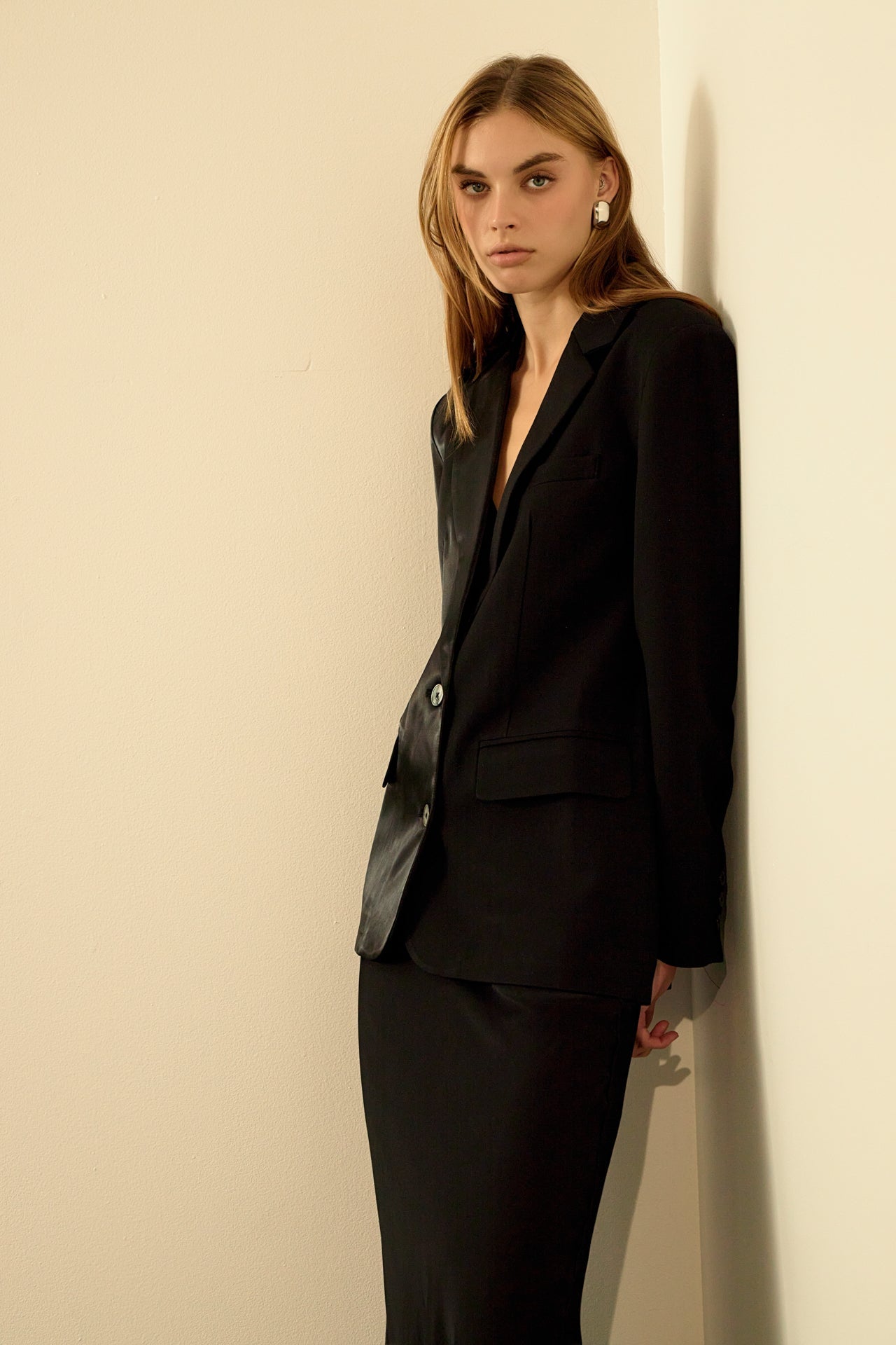 ENDLESS ROSE - Satin Suit Blazer - BLAZERS available at Objectrare