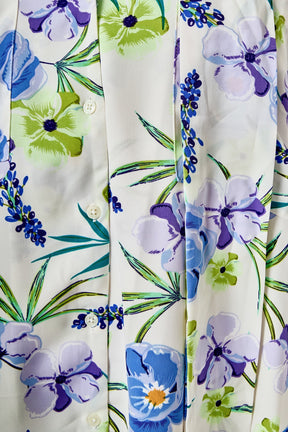 ENDLESS ROSE - Floral Print Belted Collared Dress - DRESSES available at Objectrare