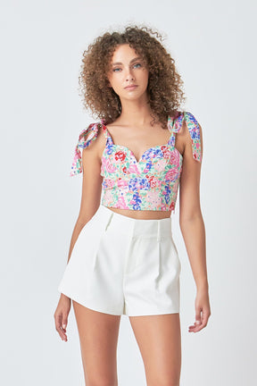 ENDLESS ROSE - Endless Rose - Cotton Floral Print Top - TOPS available at Objectrare