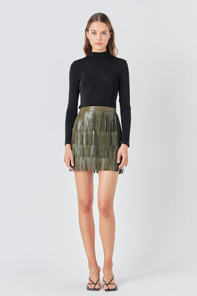 ENDLESS ROSE - Sheen Stretch Long Sleeve Top - TOPS available at Objectrare