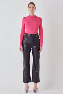 Sheen Stretch Long Sleeve Top