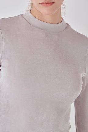 Sheen Stretch Long Sleeve Top