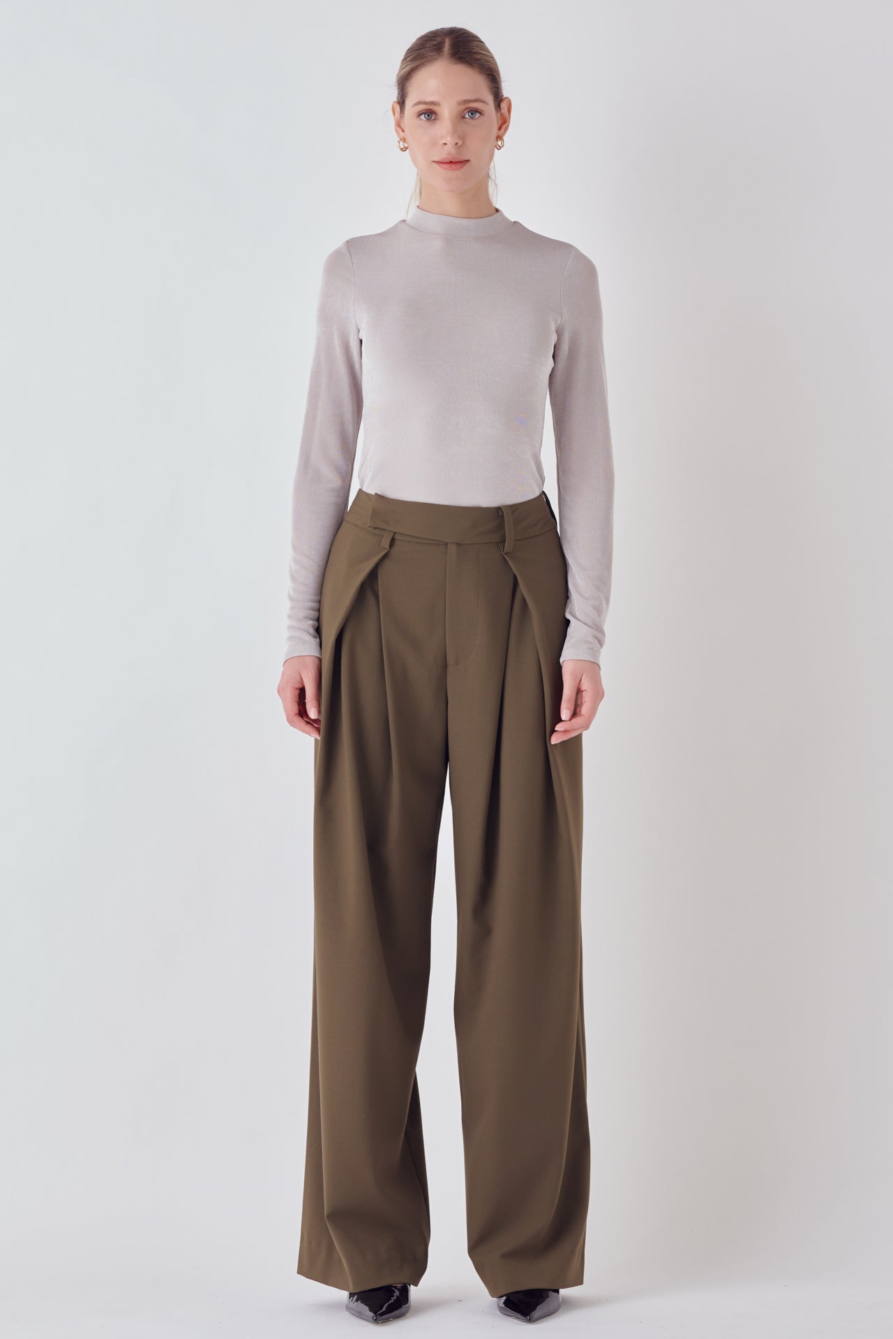 Sheen Stretch Long Sleeve Top