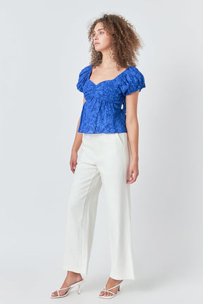 ENDLESS ROSE - Floral Bow Tied Top - TOPS available at Objectrare