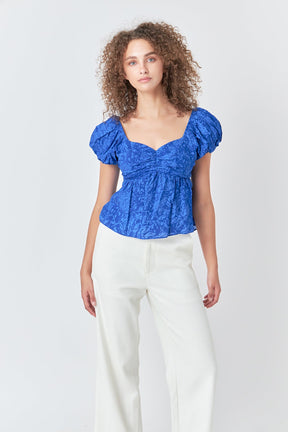 ENDLESS ROSE - Endless Rose - Floral Bow Tied Top - TOPS available at Objectrare