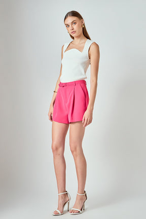 ENDLESS ROSE - Belted Shorts - SHORTS available at Objectrare