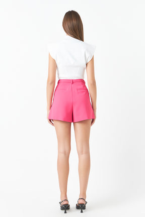 ENDLESS ROSE - Belted Shorts - SHORTS available at Objectrare