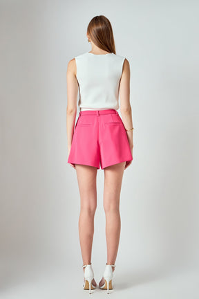 ENDLESS ROSE - Belted Shorts - SHORTS available at Objectrare