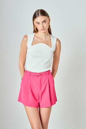 ENDLESS ROSE - Belted Shorts - SHORTS available at Objectrare