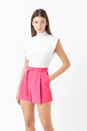 ENDLESS ROSE - Endless Rose - Belted Shorts - SHORTS available at Objectrare