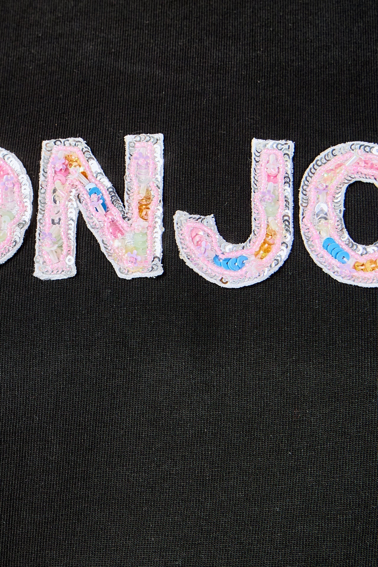 ENDLESS ROSE - Bonjour Sequins Embroidered Patch Top - TOPS available at Objectrare