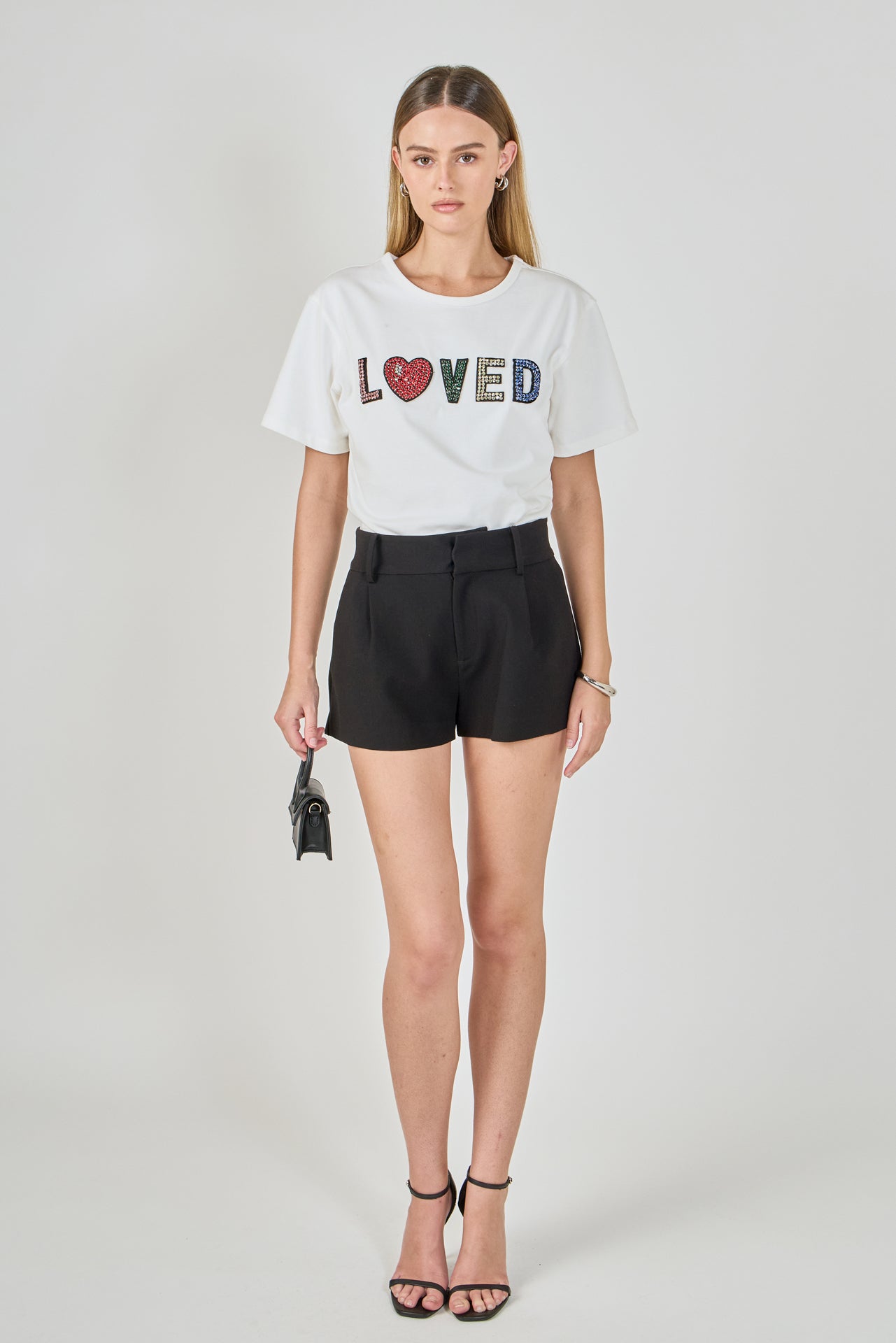 ENDLESS ROSE - Love Jeweled Patch Top - TOPS available at Objectrare