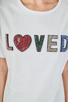 ENDLESS ROSE - Love Jeweled Patch Top - TOPS available at Objectrare