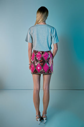 ENDLESS ROSE - Love Jewel Embroidered Patch Top - TOPS available at Objectrare