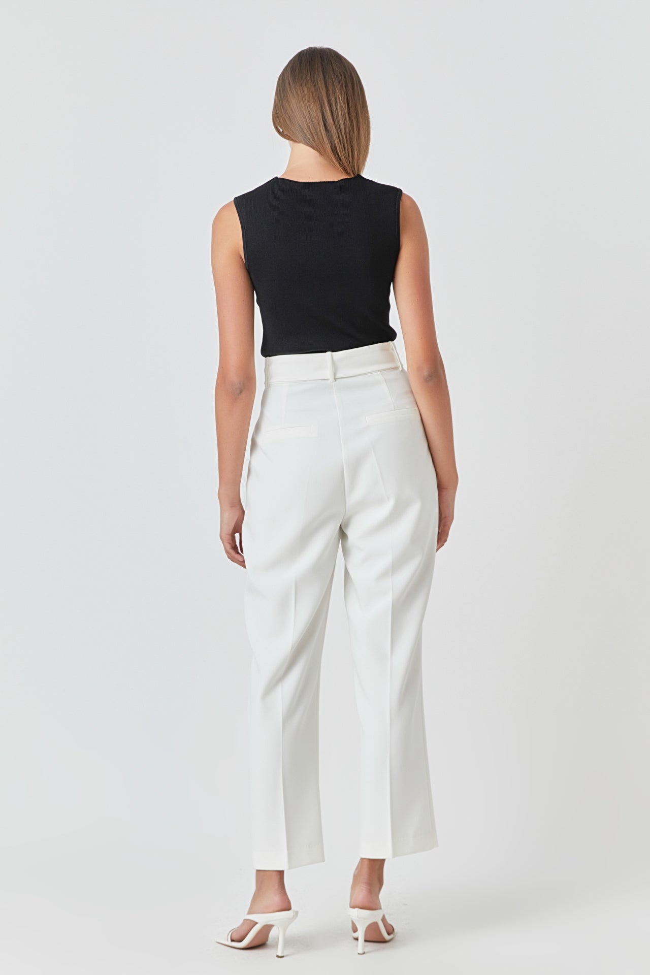 ENDLESS ROSE - Ribbed Knit Sleeveless Top - TOPS available at Objectrare