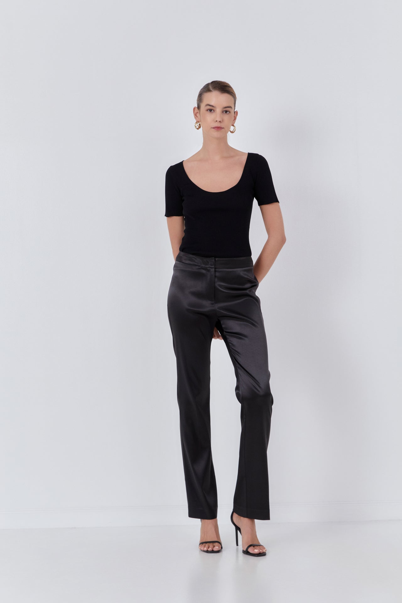 Flared Solid Trouser – Endless Rose