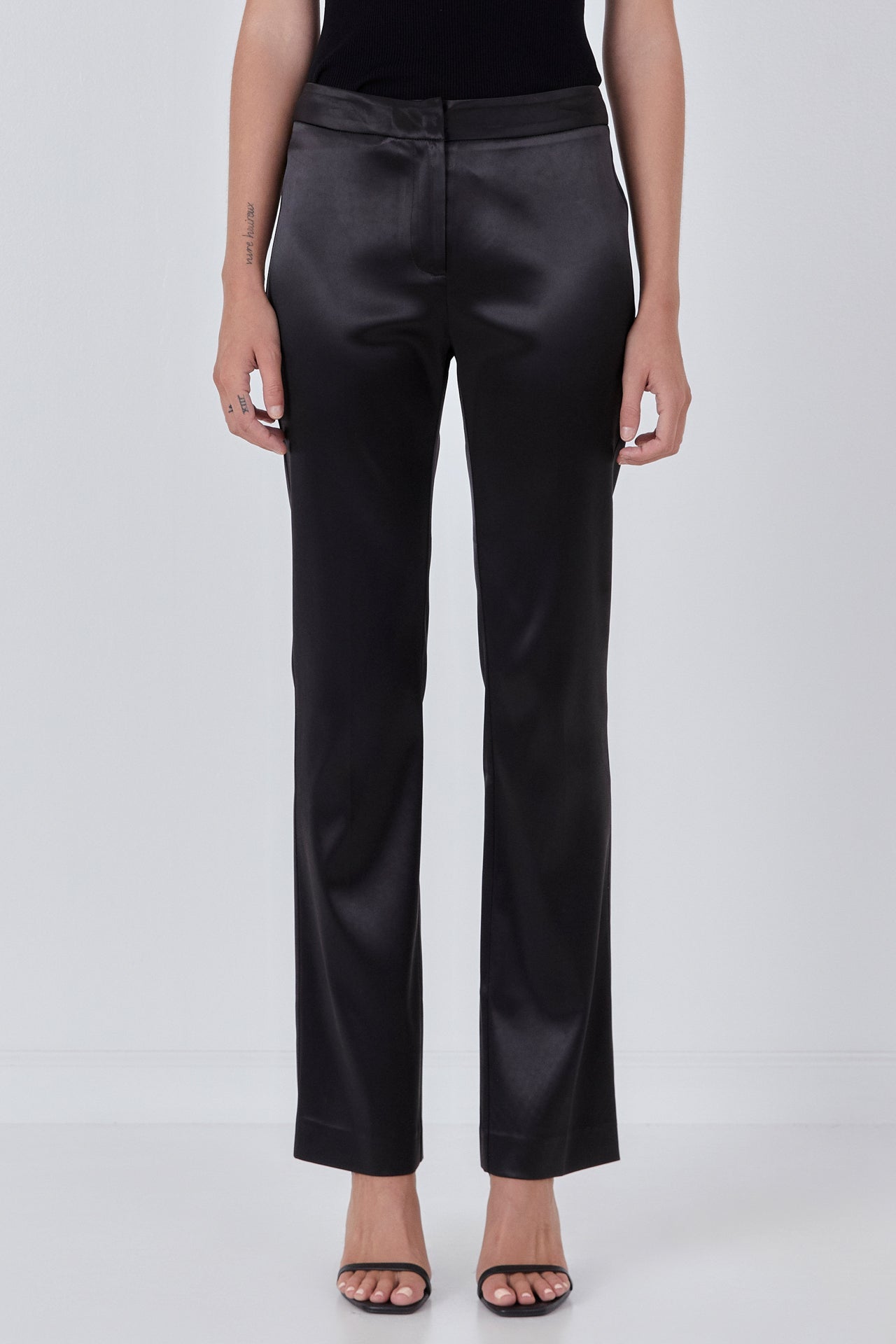 ENDLESS ROSE - Endless Rose - Flared Solid Trousers - BOTTOMS available at Objectrare