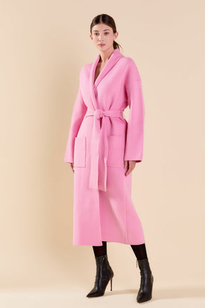 ENDLESS ROSE - Shawl Collar Oversize Long Cardigan - SWEATERS & KNITS available at Objectrare