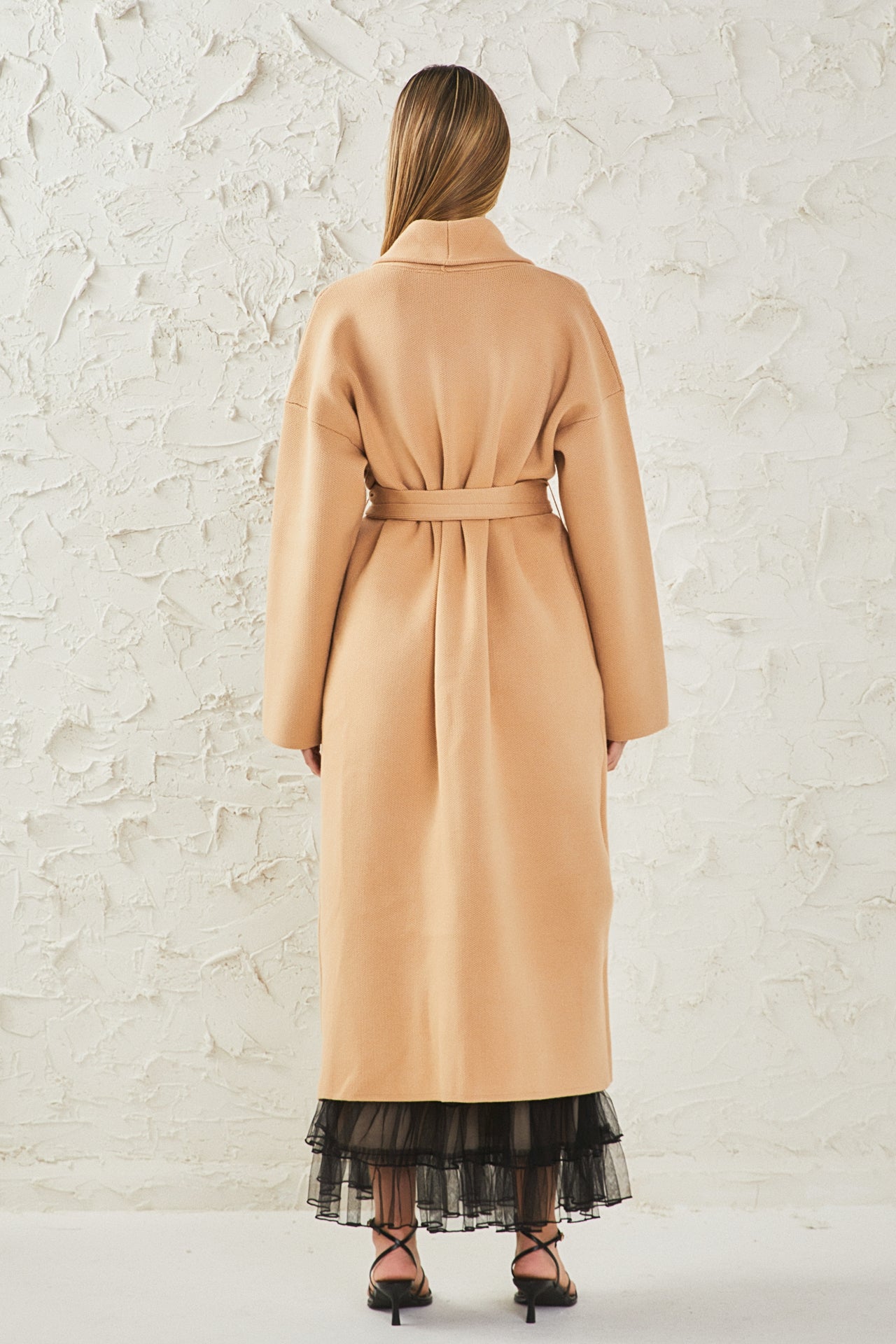 ENDLESS ROSE - Shawl Collar Oversize Long Cardigan - SWEATERS & KNITS available at Objectrare