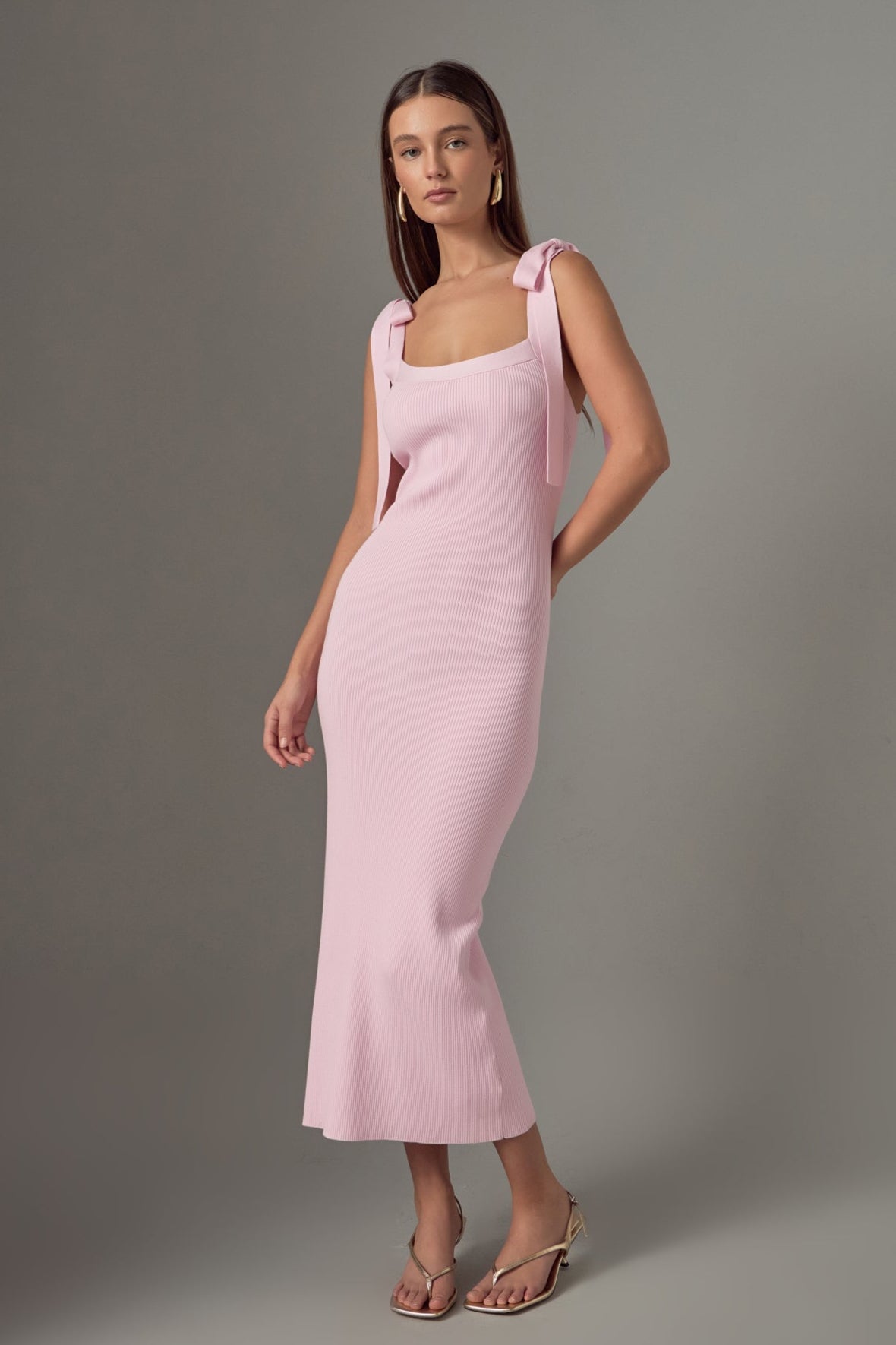 ENDLESS ROSE - Endless Rose - Solid Knit Midi Dress - DRESSES available at Objectrare