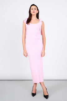 ENDLESS ROSE - Candace Solid Knit Midi Dress - DRESSES available at Objectrare