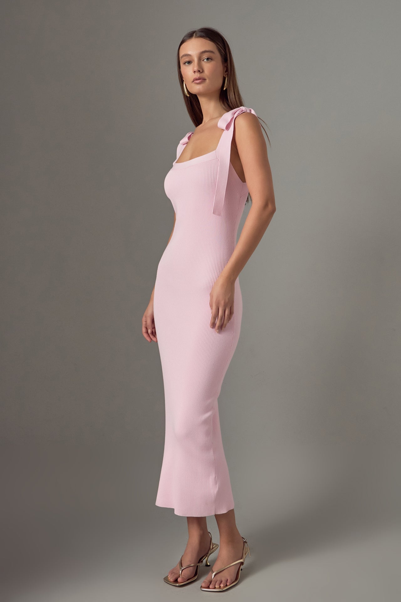 ENDLESS ROSE - Endless Rose - Solid Knit Midi Dress - DRESSES available at Objectrare