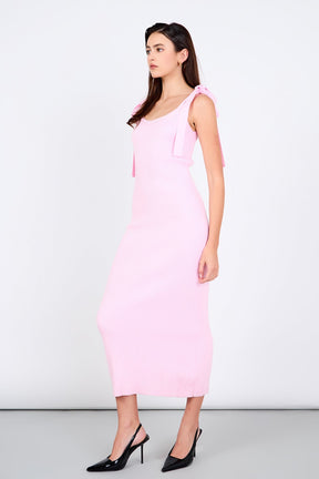 ENDLESS ROSE - Candace Solid Knit Midi Dress - DRESSES available at Objectrare
