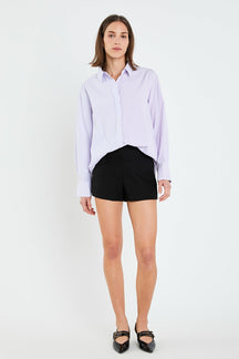 ENGLISH FACTORY - Stripe Colorblock Shirts - SHIRTS & BLOUSES available at Objectrare