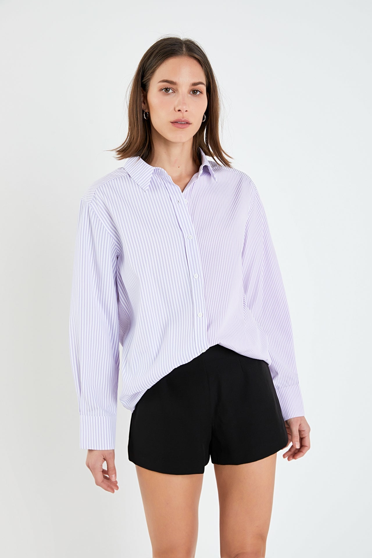 ENGLISH FACTORY - Stripe Colorblock Shirts - BLOUSES available at Objectrare