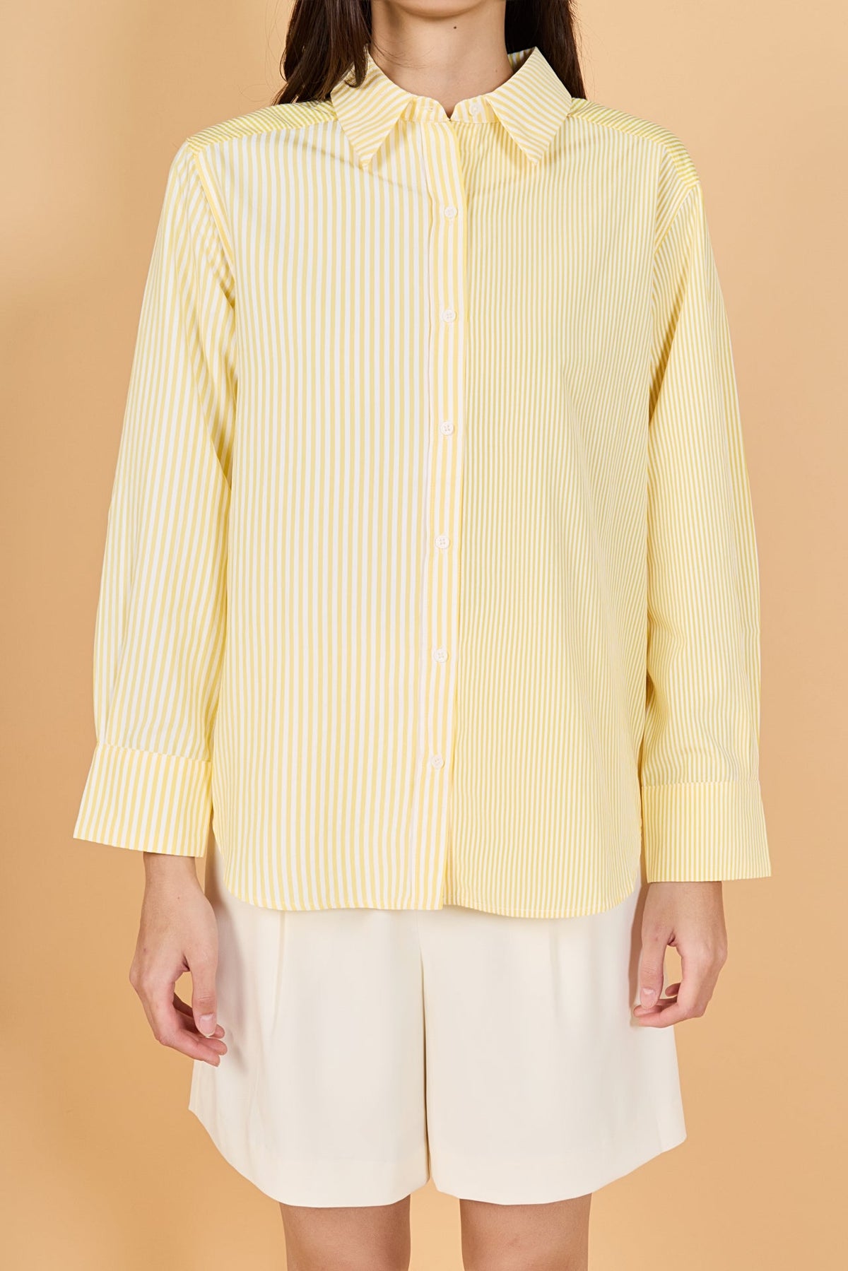 ENGLISH FACTORY - Essential Stripe Collared Shirt - BLOUSES available at Objectrare