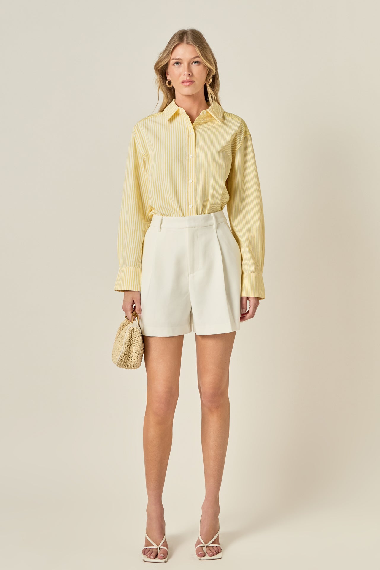 ENGLISH FACTORY - Essential Stripe Collared Shirt - BLOUSES available at Objectrare