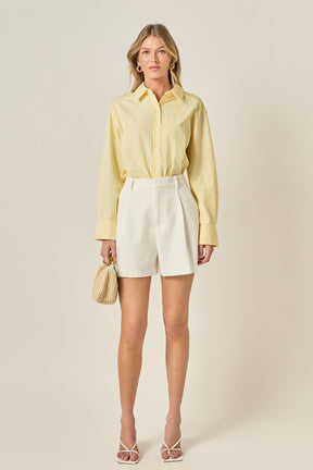 ENGLISH FACTORY - Essential Stripe Collared Shirt - BLOUSES available at Objectrare