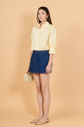 ENGLISH FACTORY - Essential Stripe Collared Shirt - BLOUSES available at Objectrare