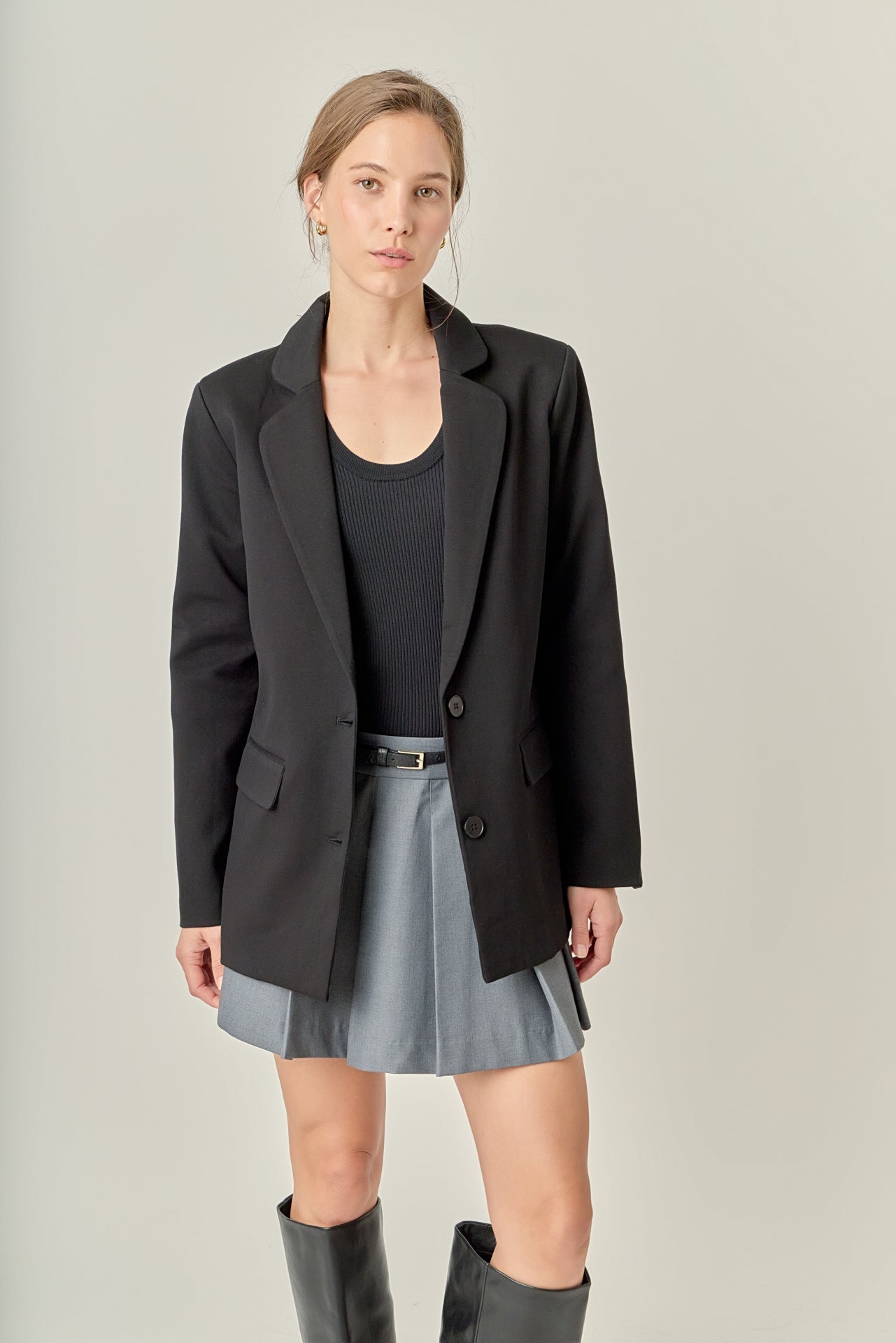ENGLISH FACTORY - Terry Round Collared Blazer - BLAZERS available at Objectrare