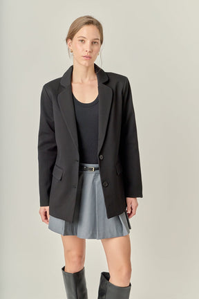 ENGLISH FACTORY - Terry Round Collared Blazer - BLAZERS available at Objectrare