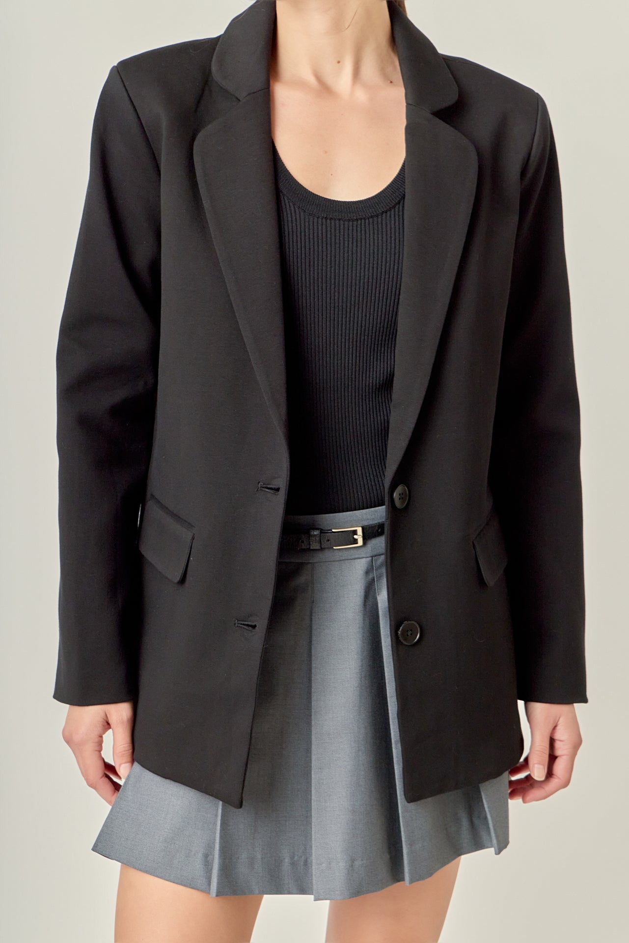 ENGLISH FACTORY - Terry Round Collared Blazer - BLAZERS available at Objectrare