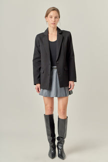 ENGLISH FACTORY - Terry Round Collared Blazer - BLAZERS available at Objectrare