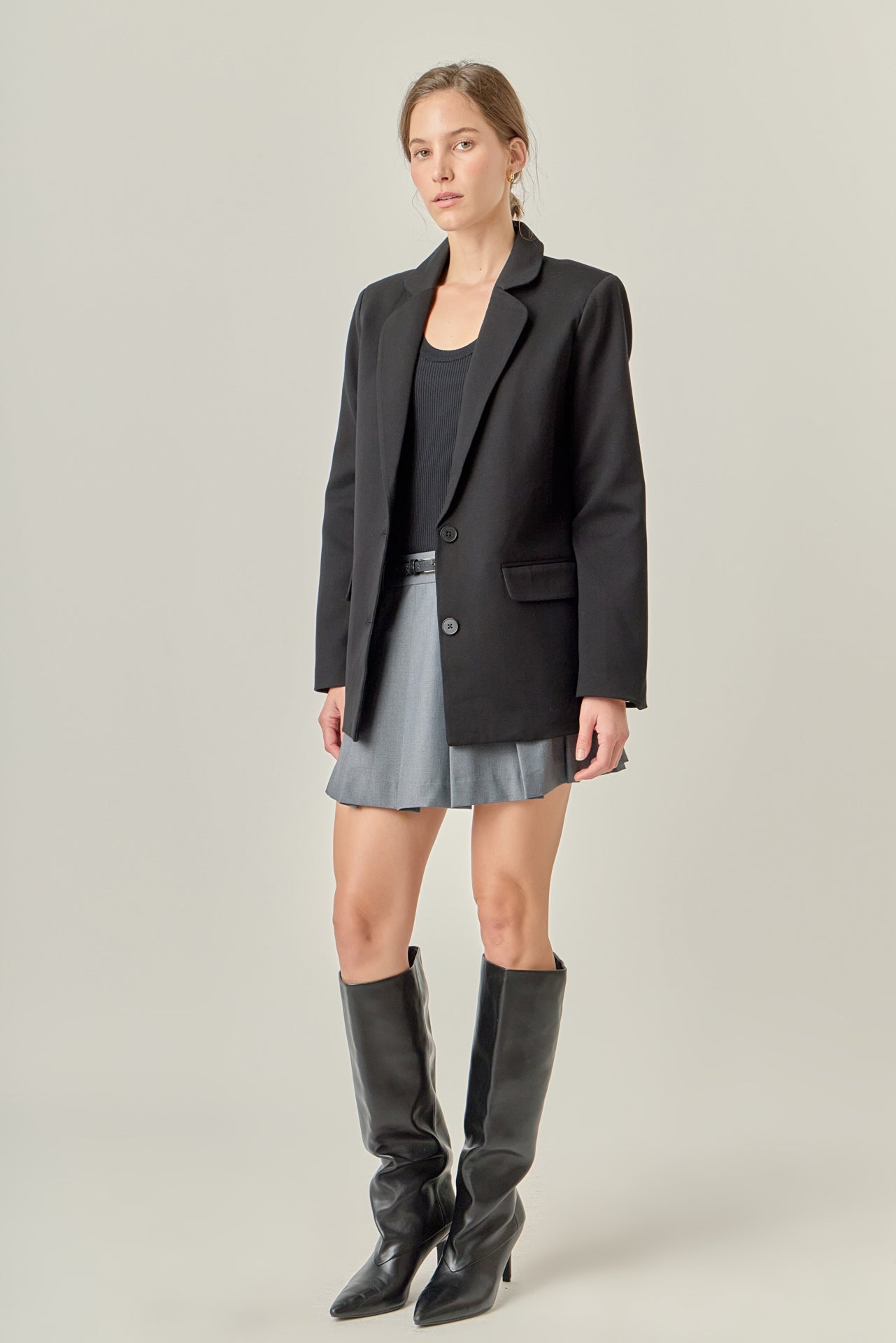 ENGLISH FACTORY - Terry Round Collared Blazer - BLAZERS available at Objectrare