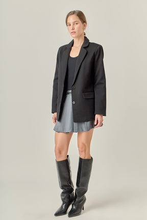 ENGLISH FACTORY - Terry Round Collared Blazer - BLAZERS available at Objectrare