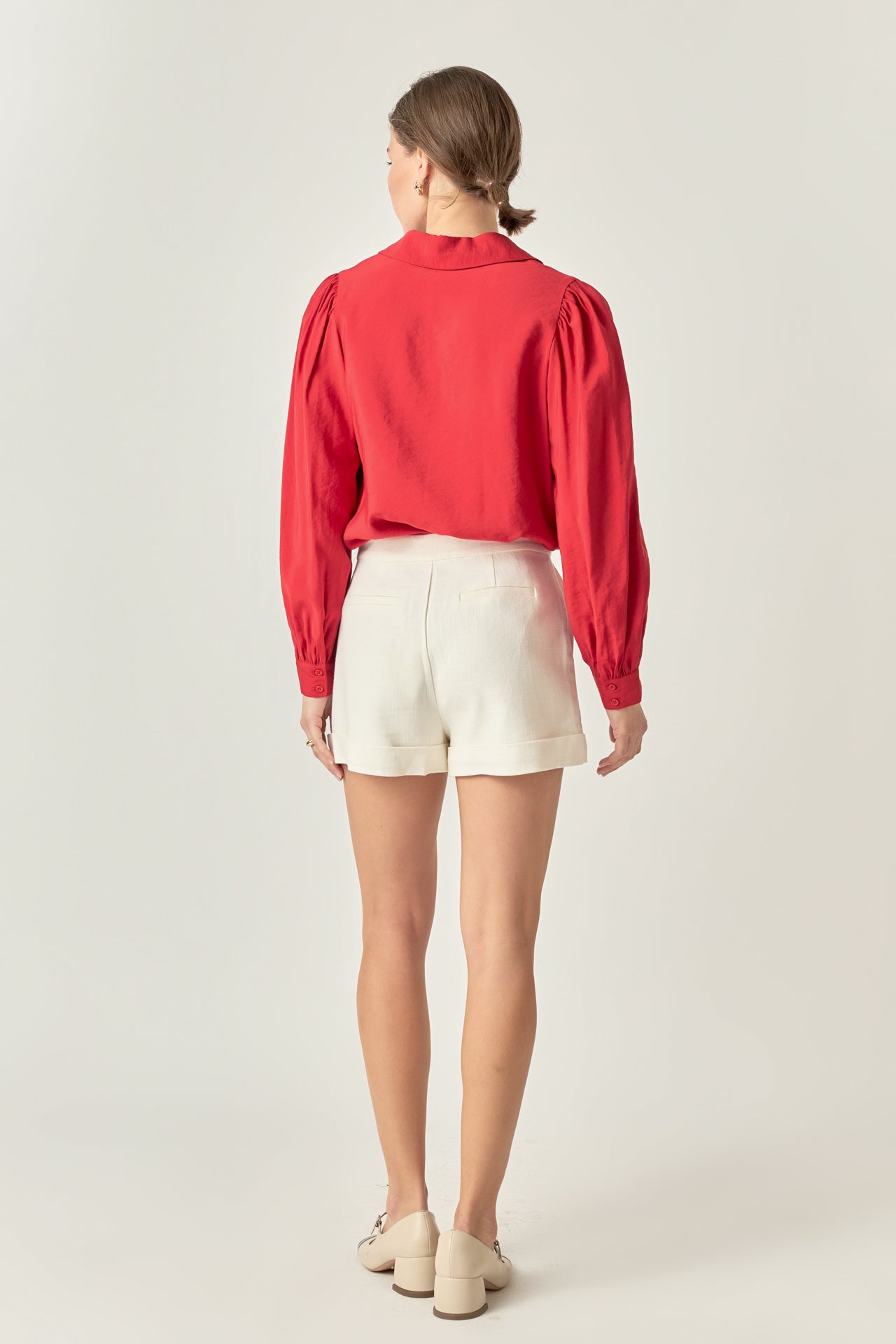 ENGLISH FACTORY - Scallop Collared Dress Shirt - TOPS available at Objectrare