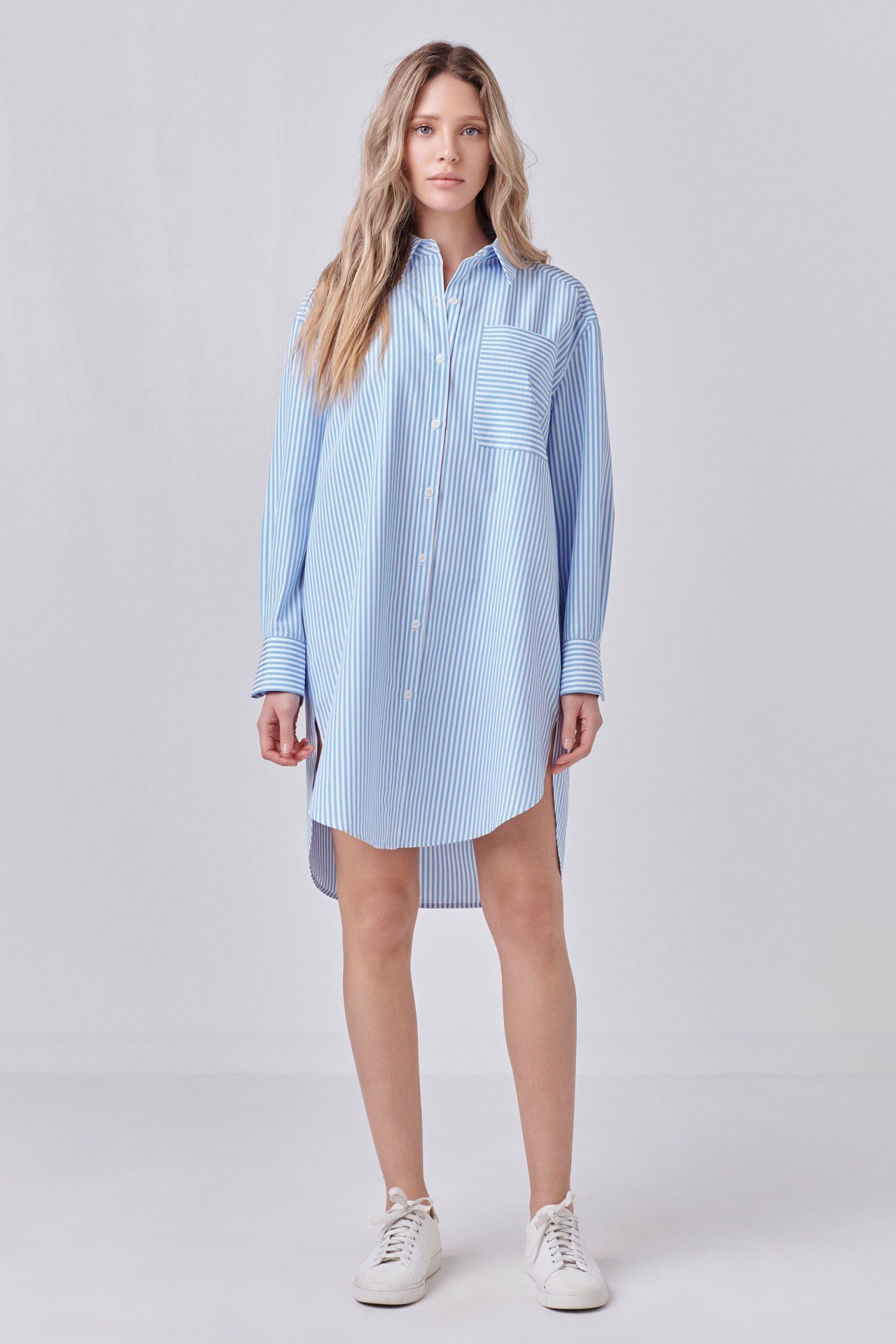 ENGLISH FACTORY - English Factory - Striped Shirt Dress - DRESSES available at Objectrare