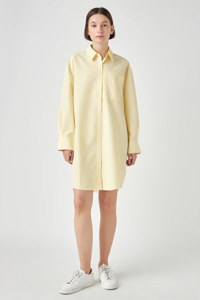 ENGLISH FACTORY - English Factory - Striped Shirt Dress - DRESSES available at Objectrare