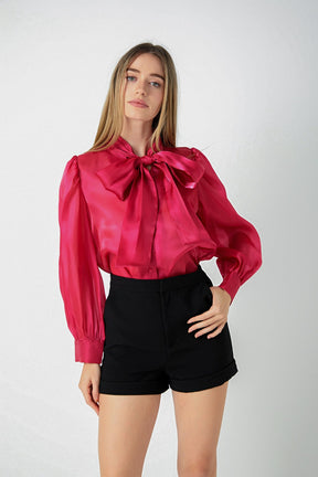 ENDLESS ROSE - Organza Blouse Top - TOPS available at Objectrare