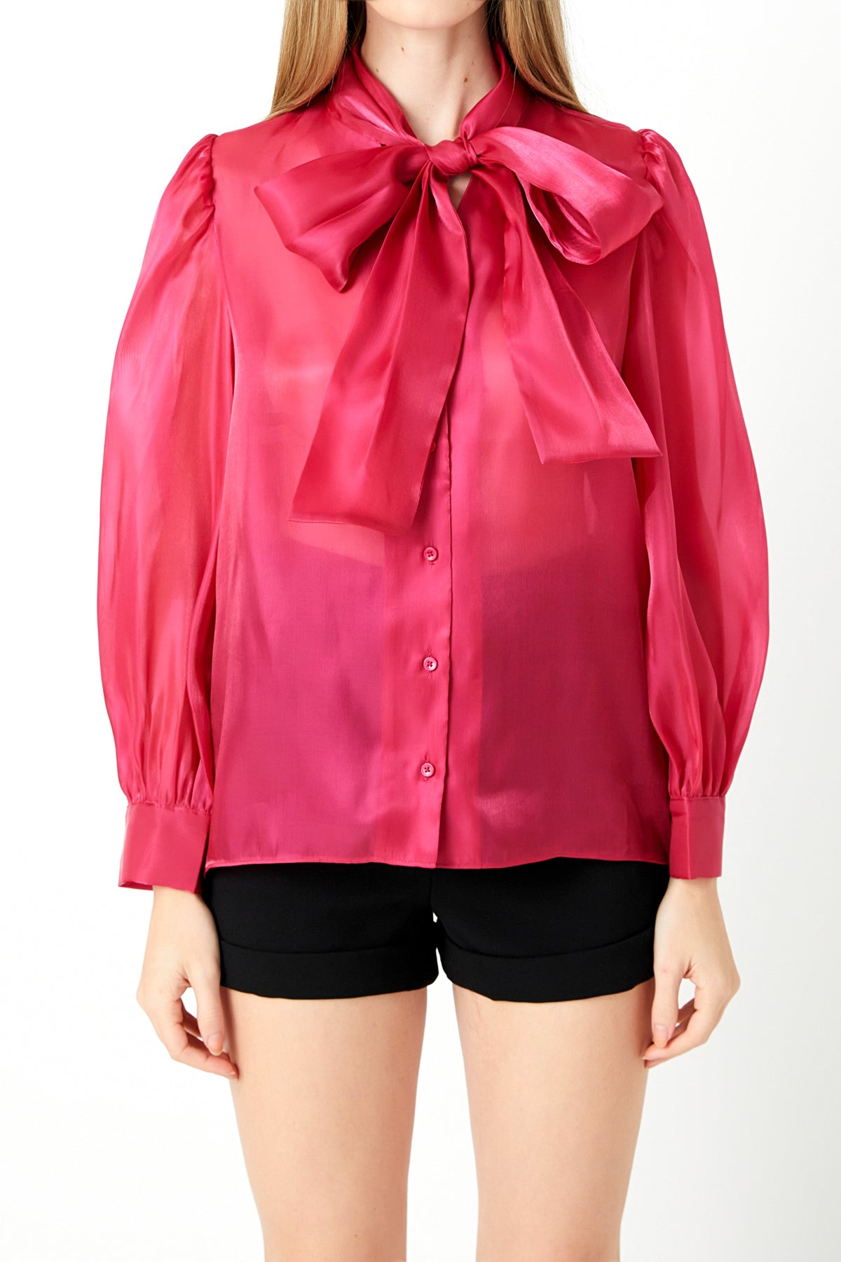ENDLESS ROSE - Organza Blouse Top - TOPS available at Objectrare