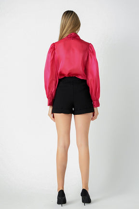 ENDLESS ROSE - Endless Rose - Organza Blouse Top - SHIRTS & BLOUSES available at Objectrare