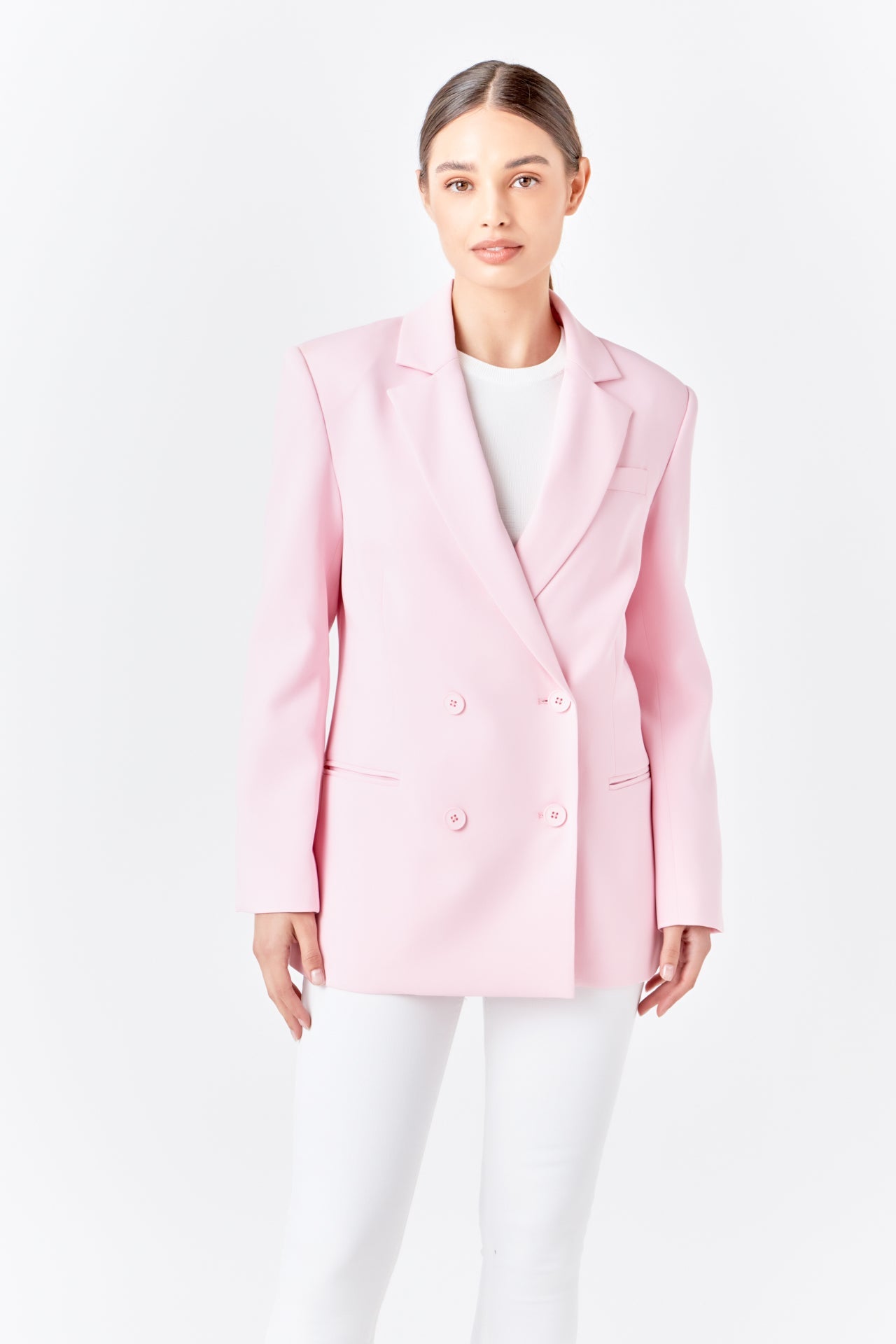 ENDLESS ROSE - Double Breast Basic Blazer - BLAZERS available at Objectrare