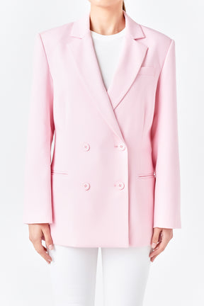ENDLESS ROSE - Double Breast Basic Blazer - BLAZERS available at Objectrare