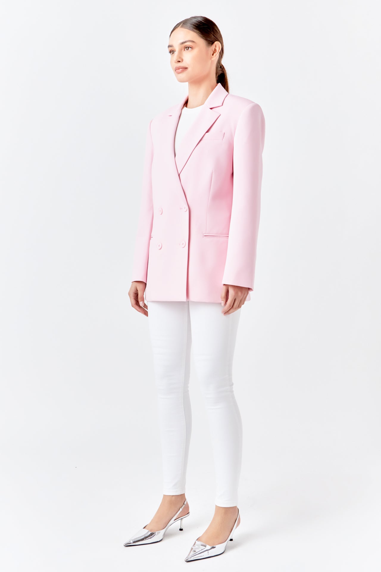ENDLESS ROSE - Double Breast Basic Blazer - BLAZERS available at Objectrare
