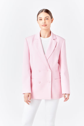 ENDLESS ROSE - Endless Rose - Double Breast Basic Blazer - BLAZERS available at Objectrare