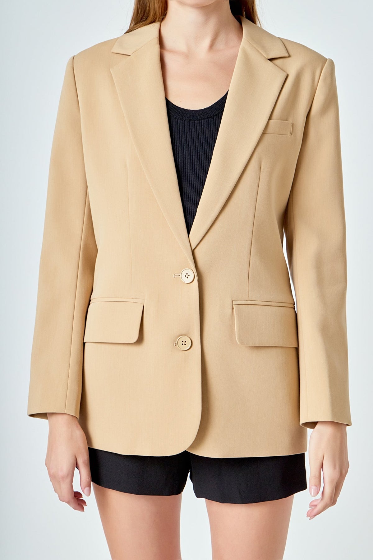 ENDLESS ROSE - Single Breast 2 Piece Button Blazer - BLAZERS available at Objectrare